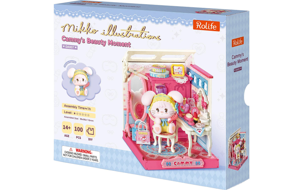 Rolife Cammys Beauty Moment Miniaturhaus 100-teiliges DIY-Modell