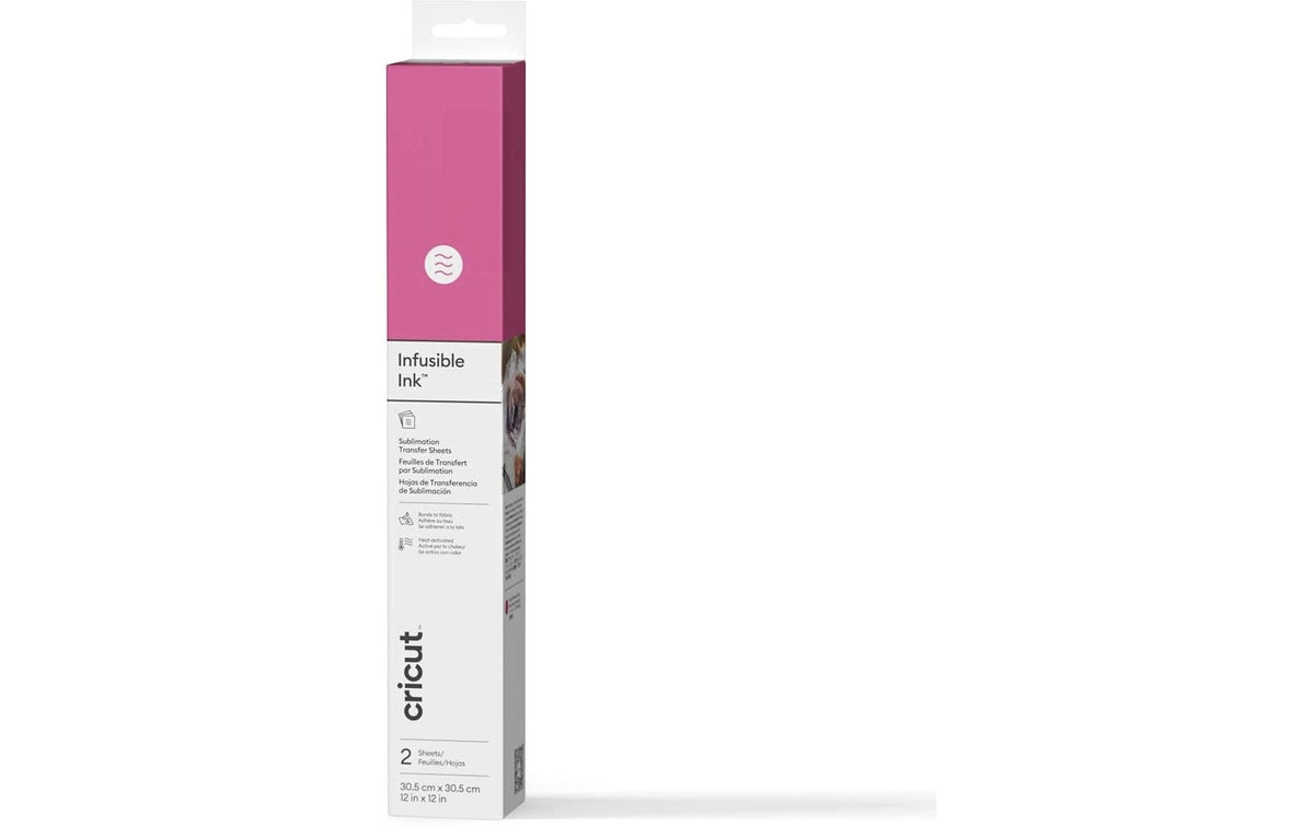 Cricut Aufbügelfolie Infusible Ink pink 2 Stück, 30.5 x 30.5 cm