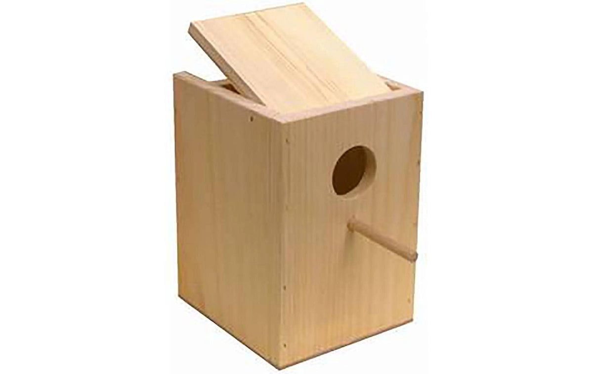 Bewo Wellensittich-Nistkasten stehend Holz 13 x 14 cm H 19 cm