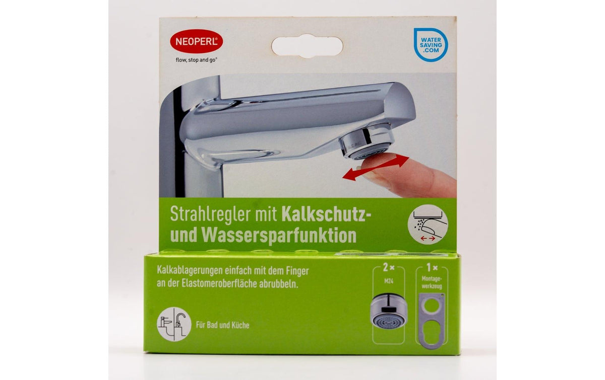 NEOPERL Strahlregler mit Kalkschutz Wassersparend, M24X1, 5.7L/MIN