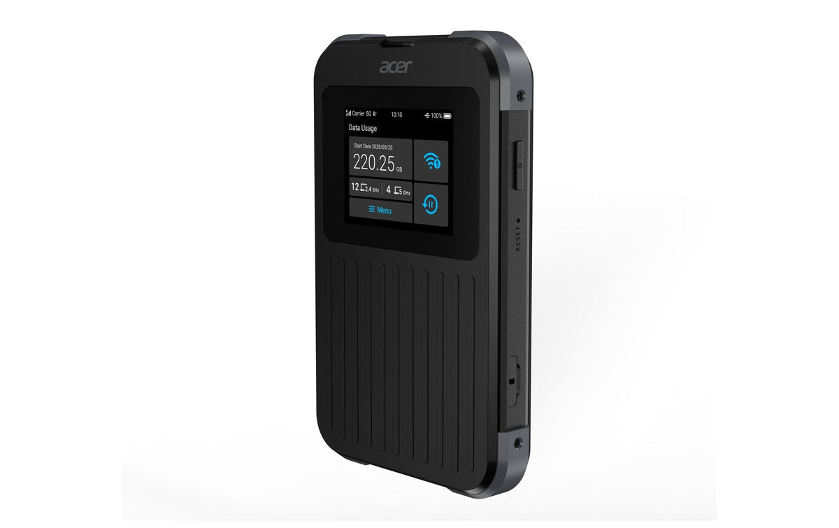 ACER Connect Enduro M4: 5G Hotspot, 20GB Schwarz,5G/LTE, WiFi-6,USB-C, 6500mAh, 20GB
