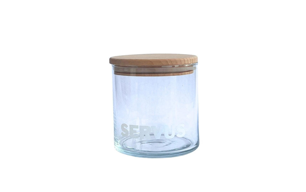 Wunderle Glasdose"Servus" H 10,7cm, D 10,5cm, 530ml Volumen