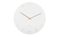 KARLSSON Charm Engraved Numbers Ø 40 cm, White