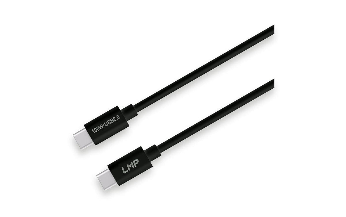 LMP USB Lade und Datenkabel C - C 1M schwarz, 100W, 20V, 5A, PD 3.0