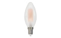 Hama LED-Filamentlampe E14, 470 lm, Kerze C35, matt, WW, dimmbar