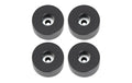 Adam Hall Hardware 4909 M4 4er Set, Gummifuss rund, Weich-PVC, Schwarz