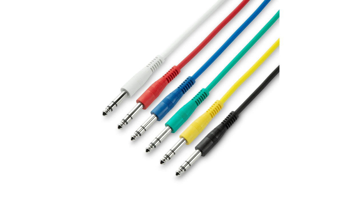 Adam Hall Cables 3 STAR BVV 0120 Patchkabel Set, Klinke TRS, 1.2 m