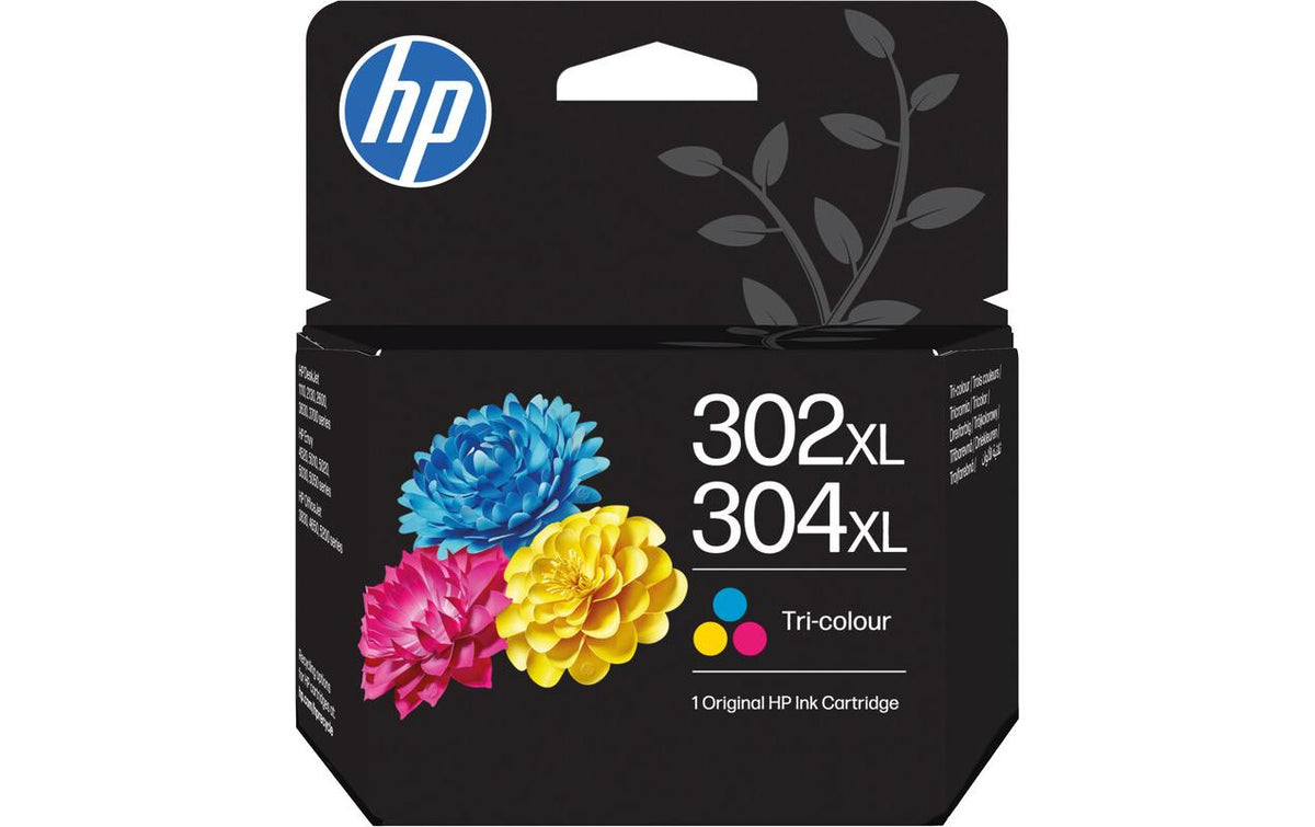 HP Tinte Nr. 302XL/304XL (B7RT8AE) C/M/Y Seitenkapazität ~ 300 Seiten