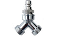 NEOMATIC Pro Y-Verteiler 3/4" Messing verchromt, 3/4" x 3/4"