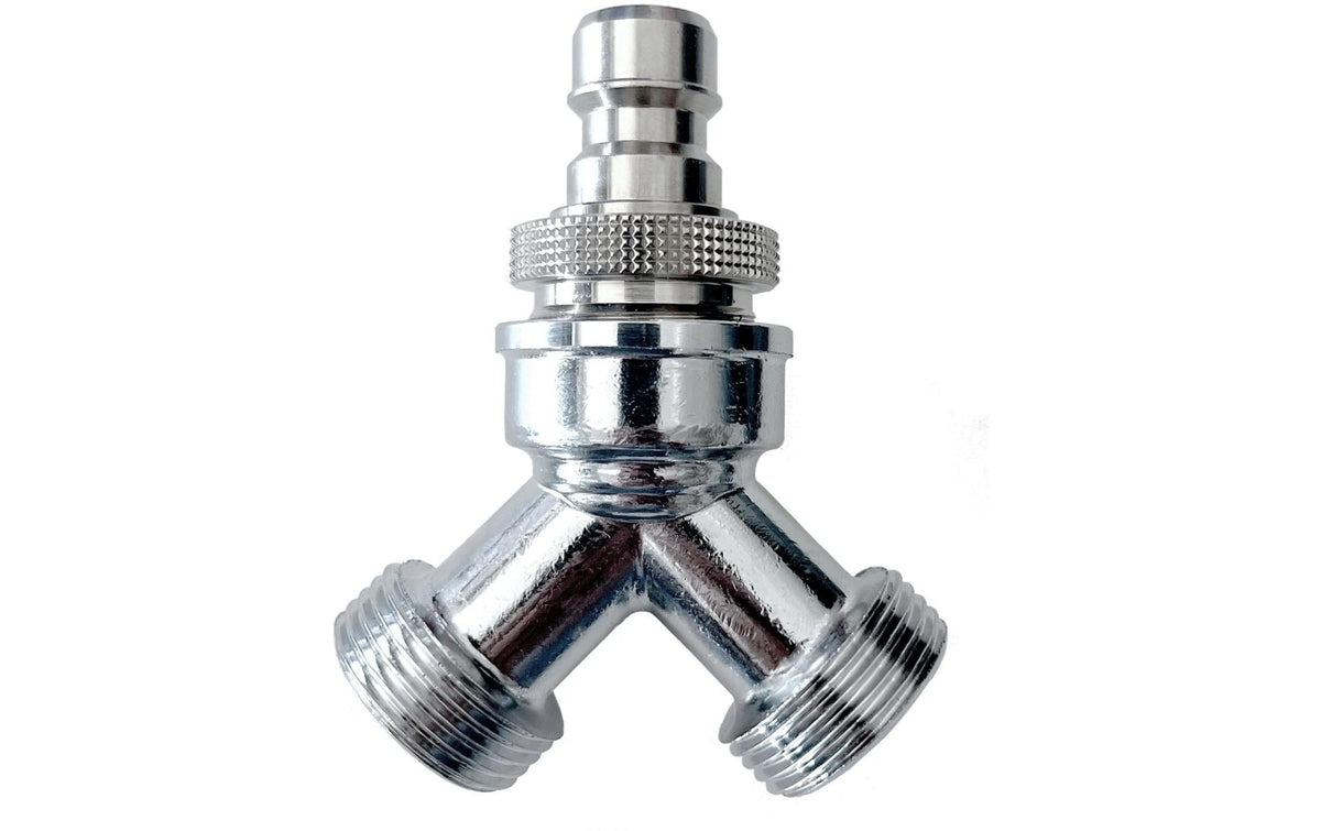 NEOMATIC Pro Y-Verteiler 3/4" Messing verchromt, 3/4" x 3/4"