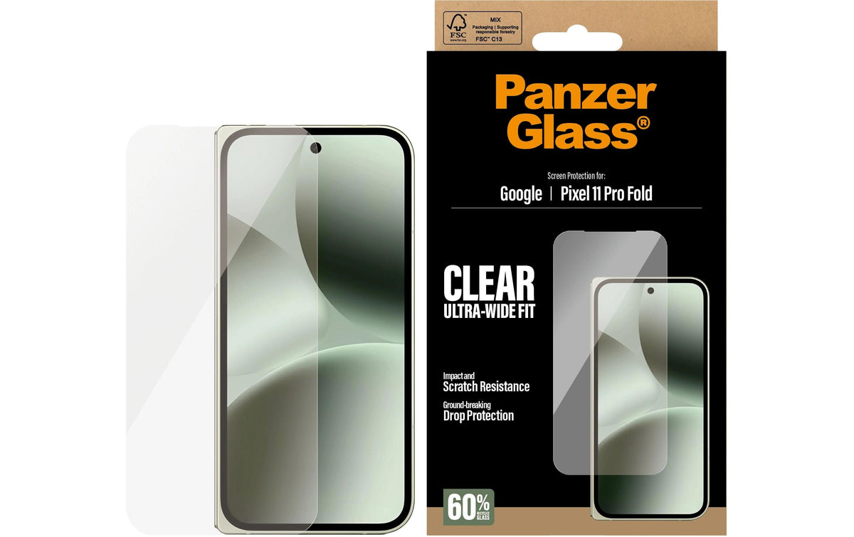 PANZERGLASS Clear Glass (Sub-Screen) Pixel 11 Pro Fold
