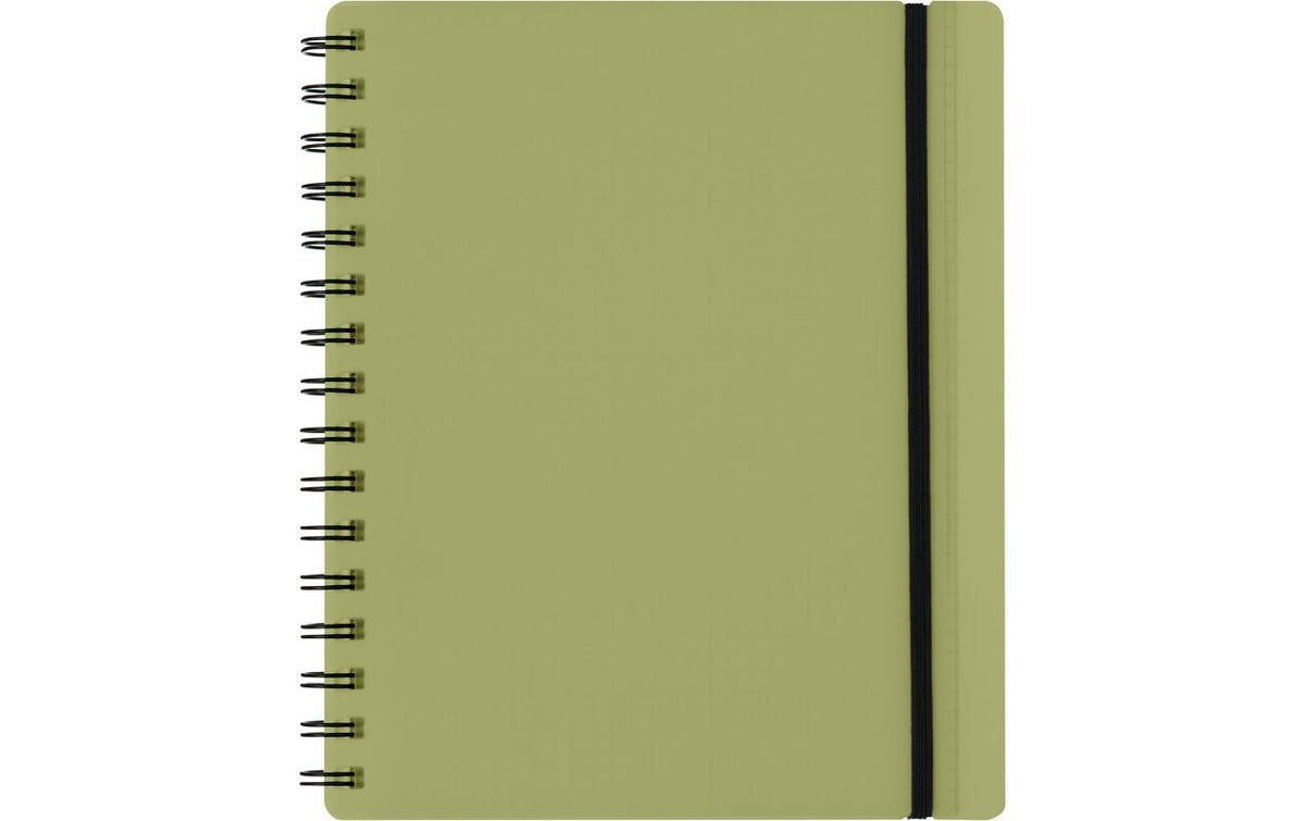 Koma Notizbuch Easy A5 100 Blatt, 70 g/m2 kariert, olivegrün