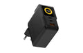 XTORM Wall Charger NextGen, 140W, 2xC, 1xA 100-240V, 1xUSB-C 140W, 1xUSB-A 18W,schwarz