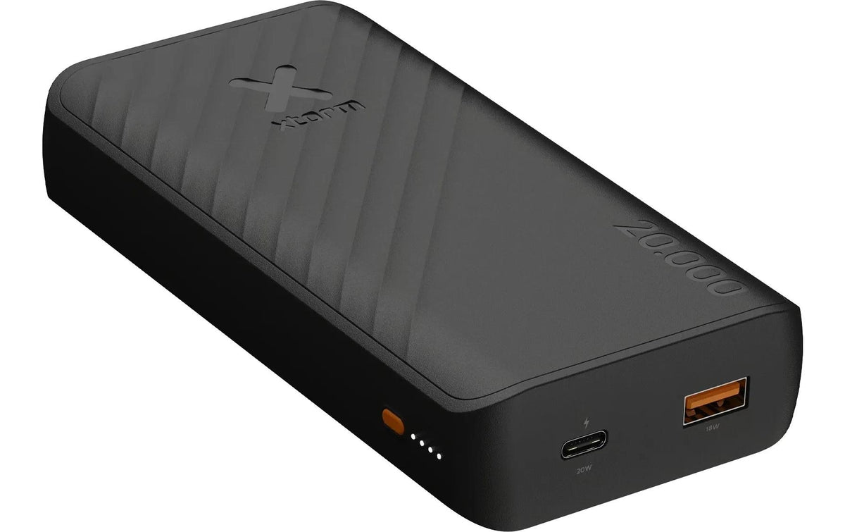 XTORM Powerbank Go2, 20000mAh 20W, 1x USB-C, 1x USB-A, schwarz