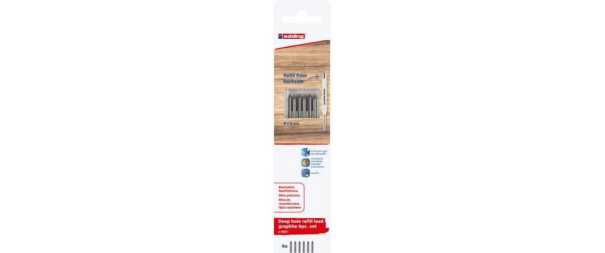 edding Baumarker Mine 8881graphit 6er Bli ø 2.8mm