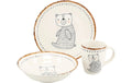 CreaTable Freunde des Waldes Bär Kinder Set 3-tlg. Steinzeug