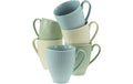 CreaTable Valencia Pastell Kaffeebecherset 6-tlg. Porzellan