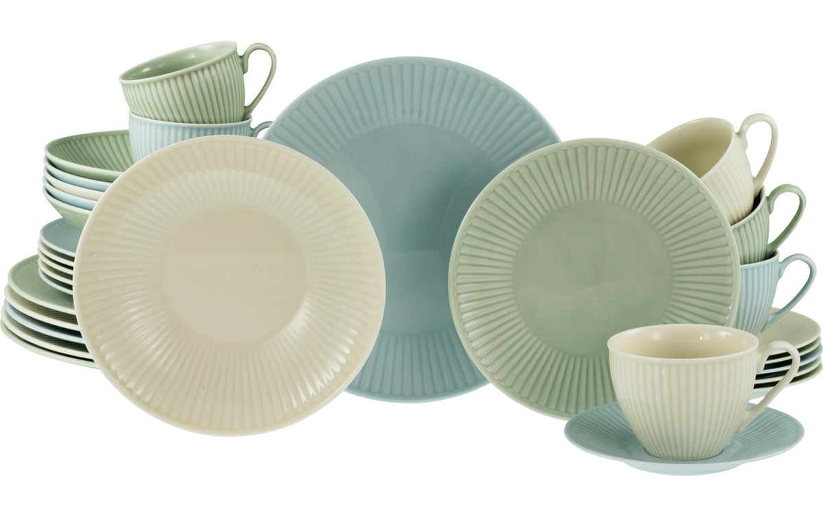 CreaTable Valencia Pastell Kombiservice 30-tlg. Porzellan