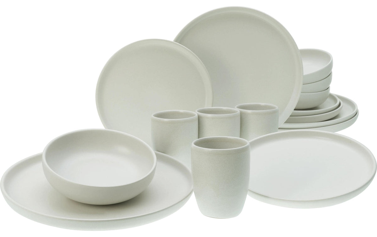 CreaTable Uno Offwhite Kombiservice 16-tlg. Steinzeug