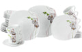 CreaTable Square Orchidee Kombiservice 30-tlg. Porzellan