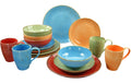 CreaTable Nature Collection Mediterran Kombiservice 16-tlg. Steinzeug