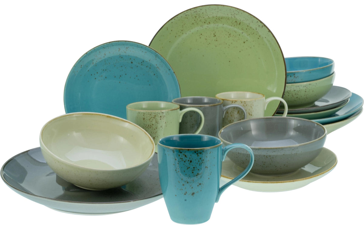 CreaTable Nature Collection Bunt Kombiset 16-tlg. Steinzeug