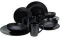 CreaTable Black Matt Black Kombiservice 16-tlg. Steinzeug