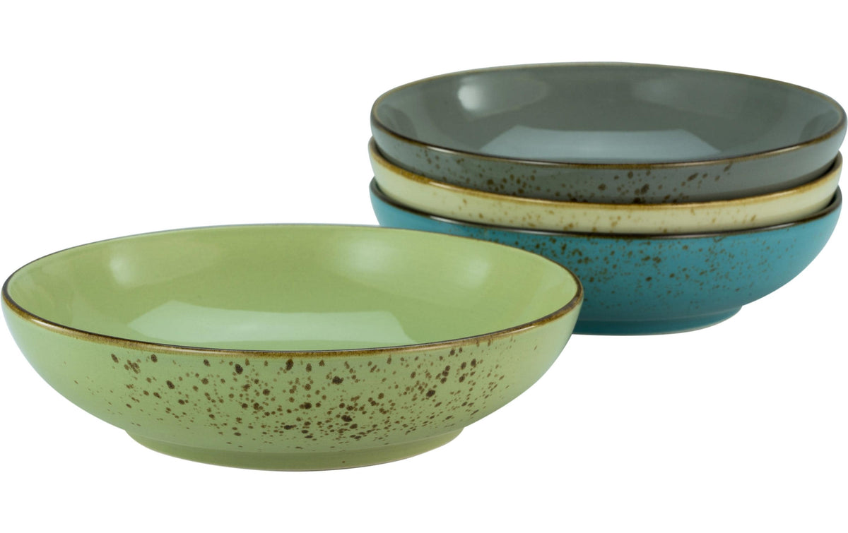 CreaTable Nature Collection Bunt Poke Bowl Set 4-tlg. Steinzeug