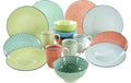 CreaTable Mediterran Bunt Kombiservice 16-tlg. Steinzeug