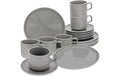 CreaTable Chef Collection Grau Kaffeeset 18-tlg. Porzellan