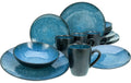 CreaTable Capri Blau Kombiservice 16-tlg. Steinzeug