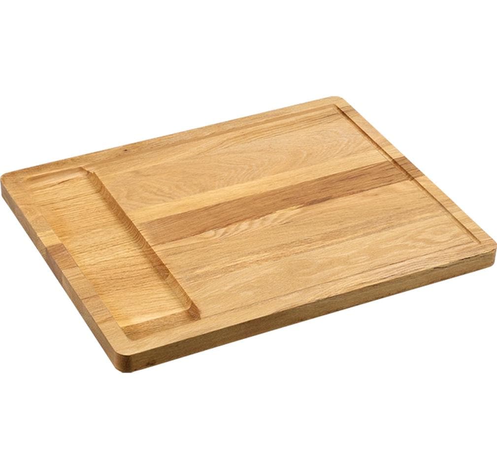 Kesper Schneidebrett Eiche mit Vertiefung Grösse: 45 x 36 x 2 cm