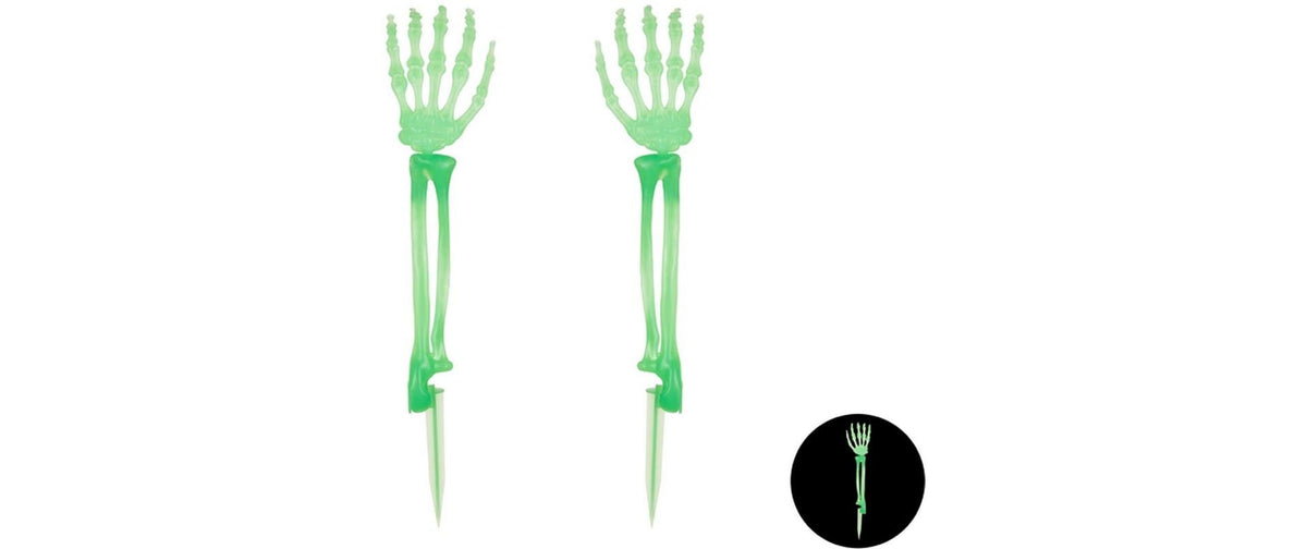 Partydeco Skelettarme leuchtend 46 cm