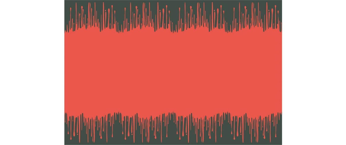 Partydeco Tischdecke Blut schwarz/rot, 180 x 120 cm