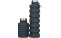 pandoo Trinkflasche faltbar, 700ml Schwarz, Silikon