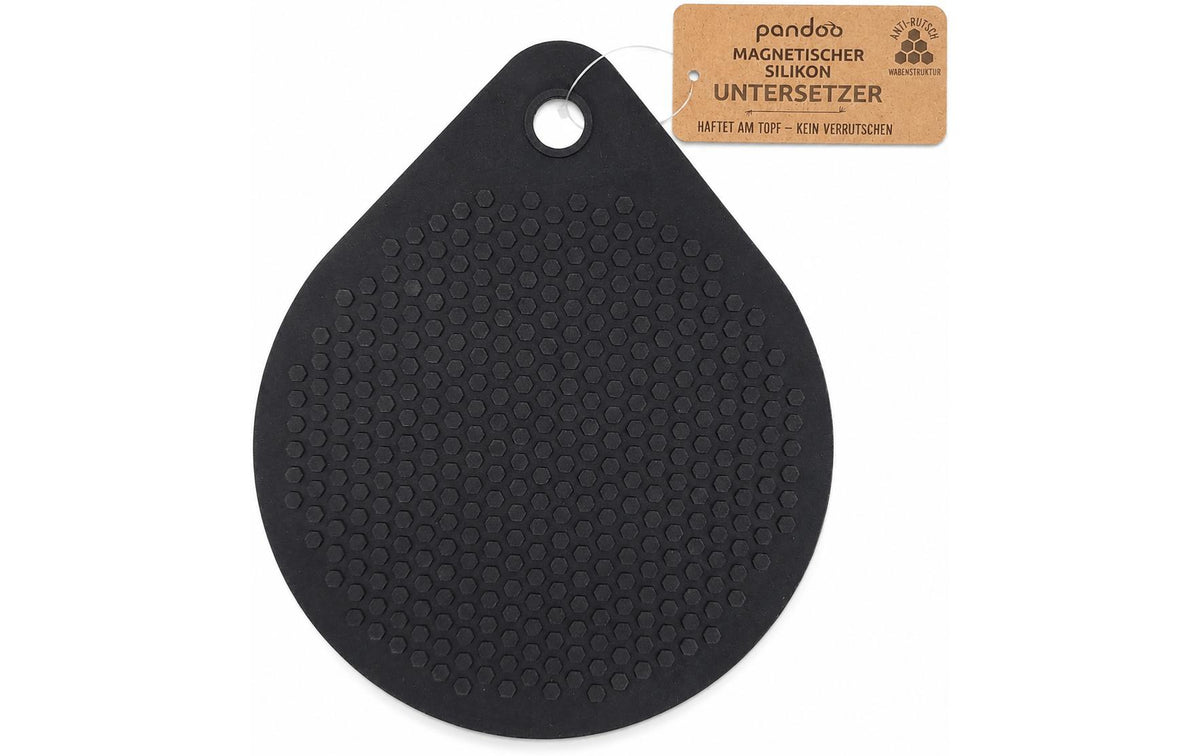 pandoo Untersetzer magnetisch 18 cm,1 Stück Schwarz