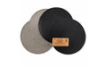 pandoo Untersetzer 17 cm, 4er Set Schwarz & Grau