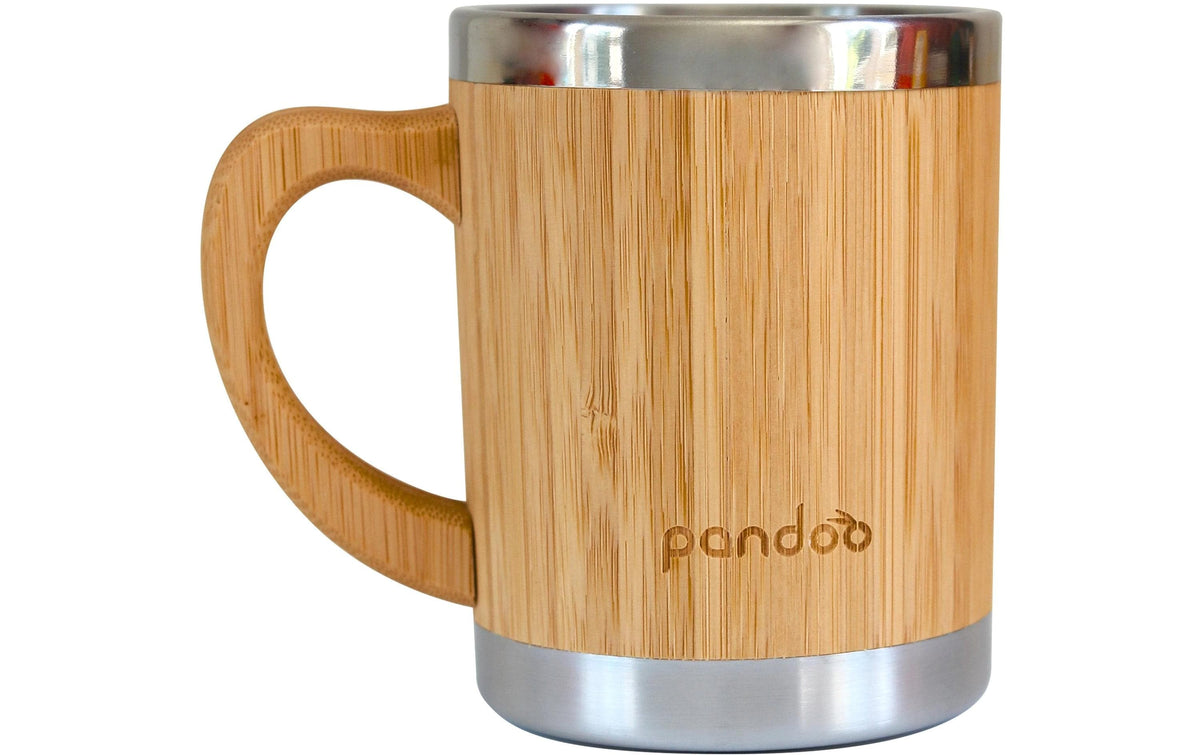 pandoo Kaffebecher aus Bambus und Edelstahl 1 Stück
