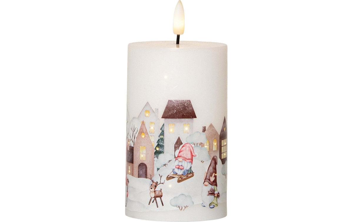 Star Trading Winterland Pillar, Indoor, 15 cm Höhe, Timerfunktion