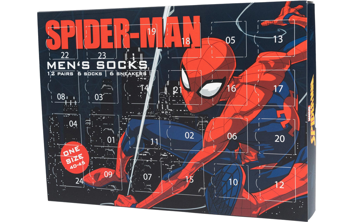 Dreams and Fantasy Adventskalender Socken Spiderman, Size 40-45