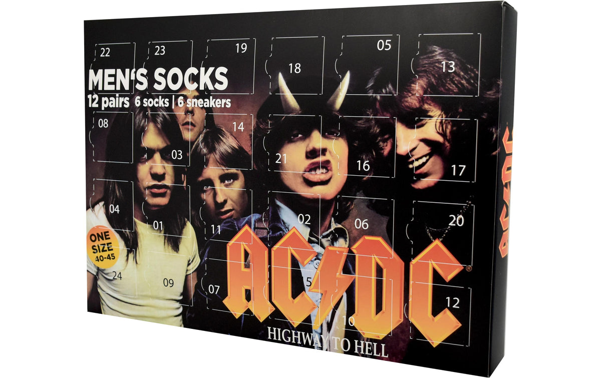 Dreams and Fantasy Adventskalender Socken ACDC, Size 40-45