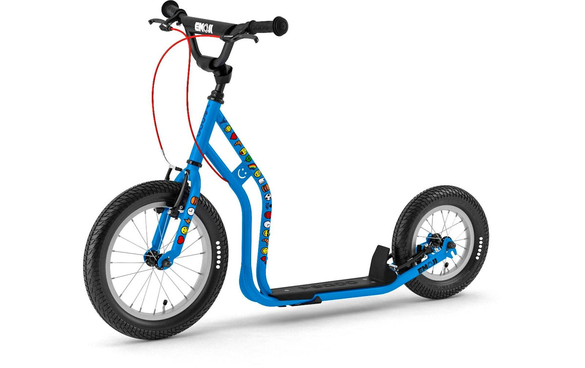 Yedoo Scooter mit Lufträder Wzoom Emoji Blau