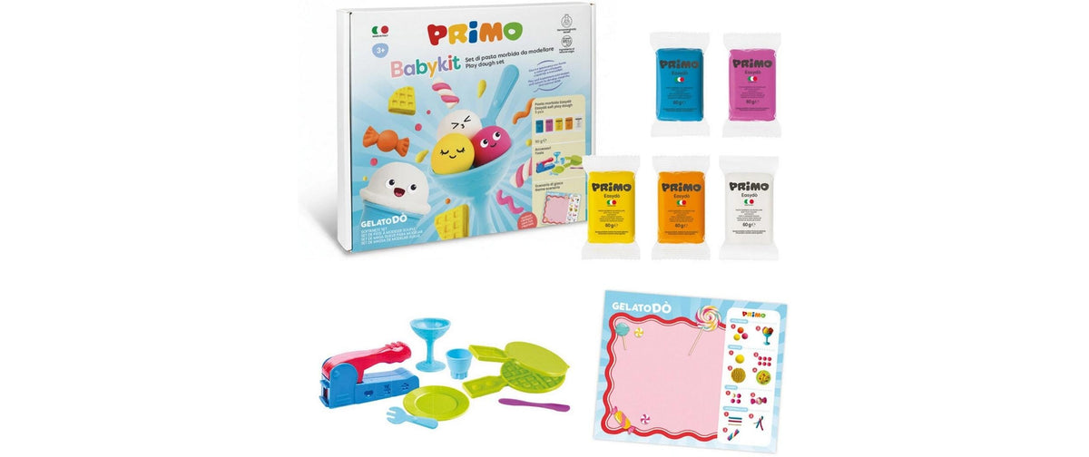 Primo Babykit Gelatodò Set Knete, Formen, Pressen