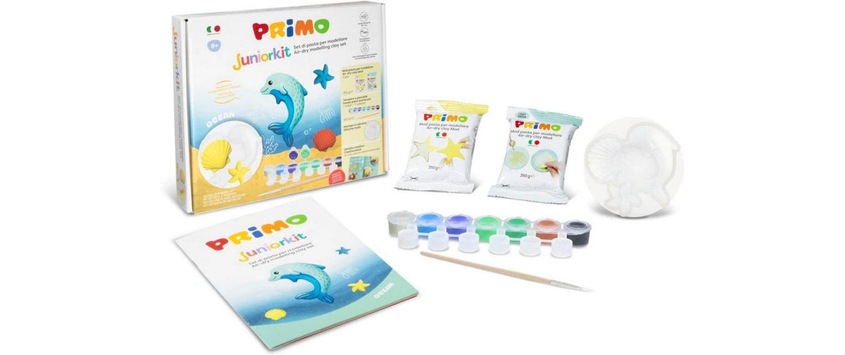 Primo Juniorkit Ocean Set Modelliermasse, Farbe, Pinsel, Form