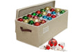 Relaxdays Weihnachtskugeln Aufbewahrungsbox Beige