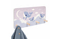Relaxdays Kindergarderobe Wale 20 x 40 cm, 4 Haken