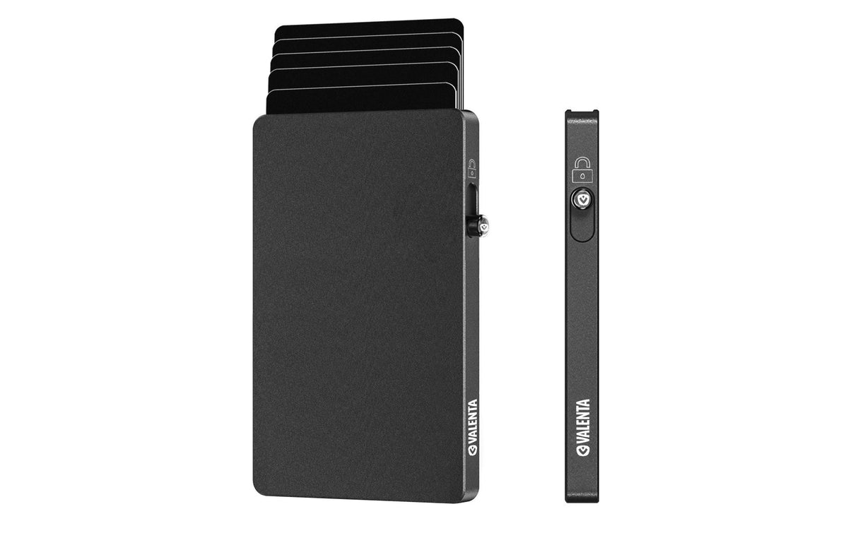 VALENTA Card Protector, Graphite Aluminium, MagSafe