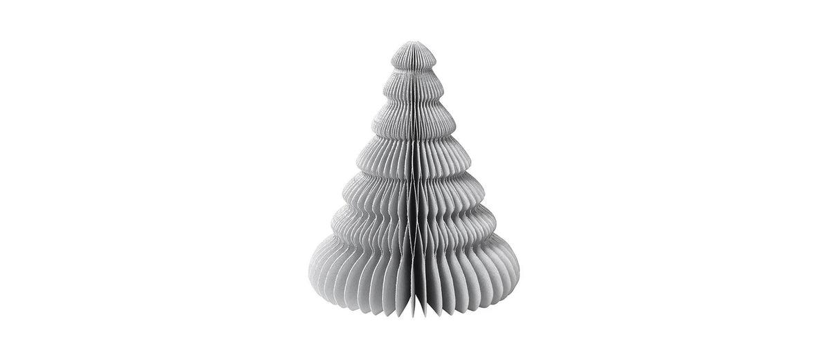 BC Honeycomb Christbaum Silver Papier 13x15cm