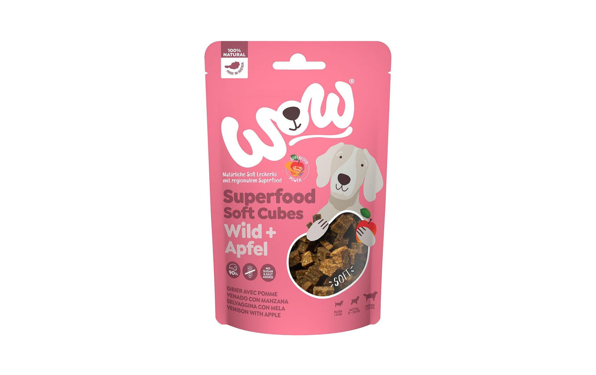 WOW Superfood Soft Cubes Wild mit Apfel, 150 g