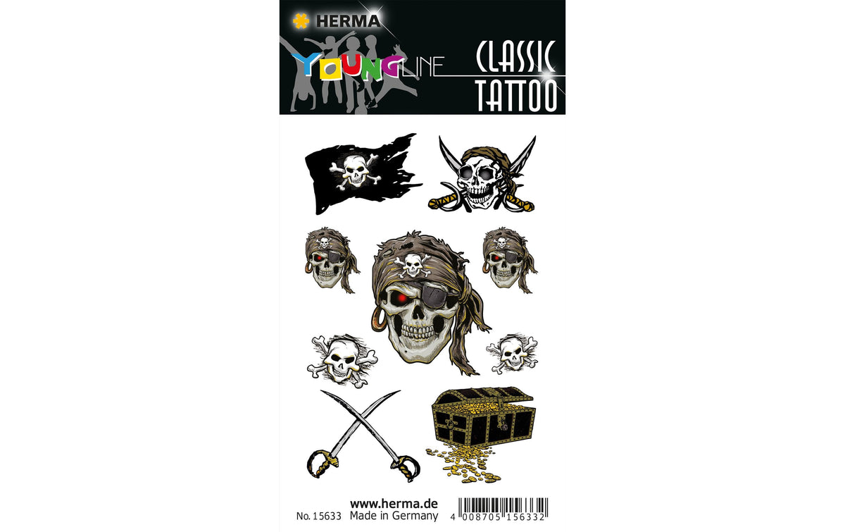 HERMA Pirat 1 Blatt / 9 Tattoos